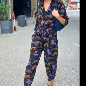 Stella McCartney cat print jumpsuit